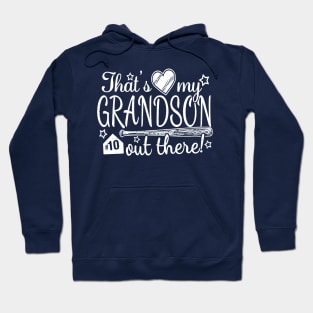 That's My GRANDSON out there #10 Baseball Jersey Uniform Number Grandparent Fan Hoodie